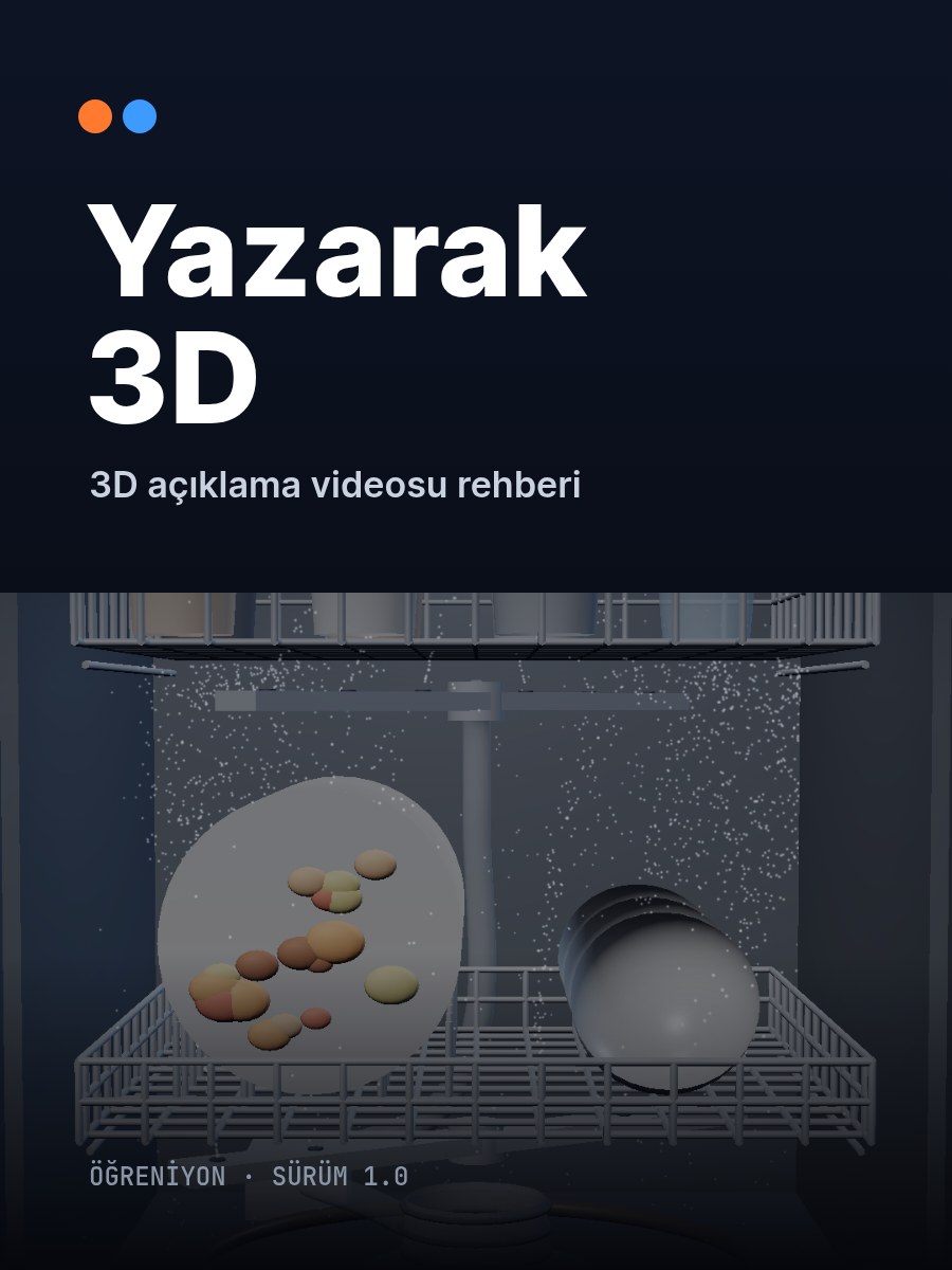 Yazarak 3D rehberinin kapağı